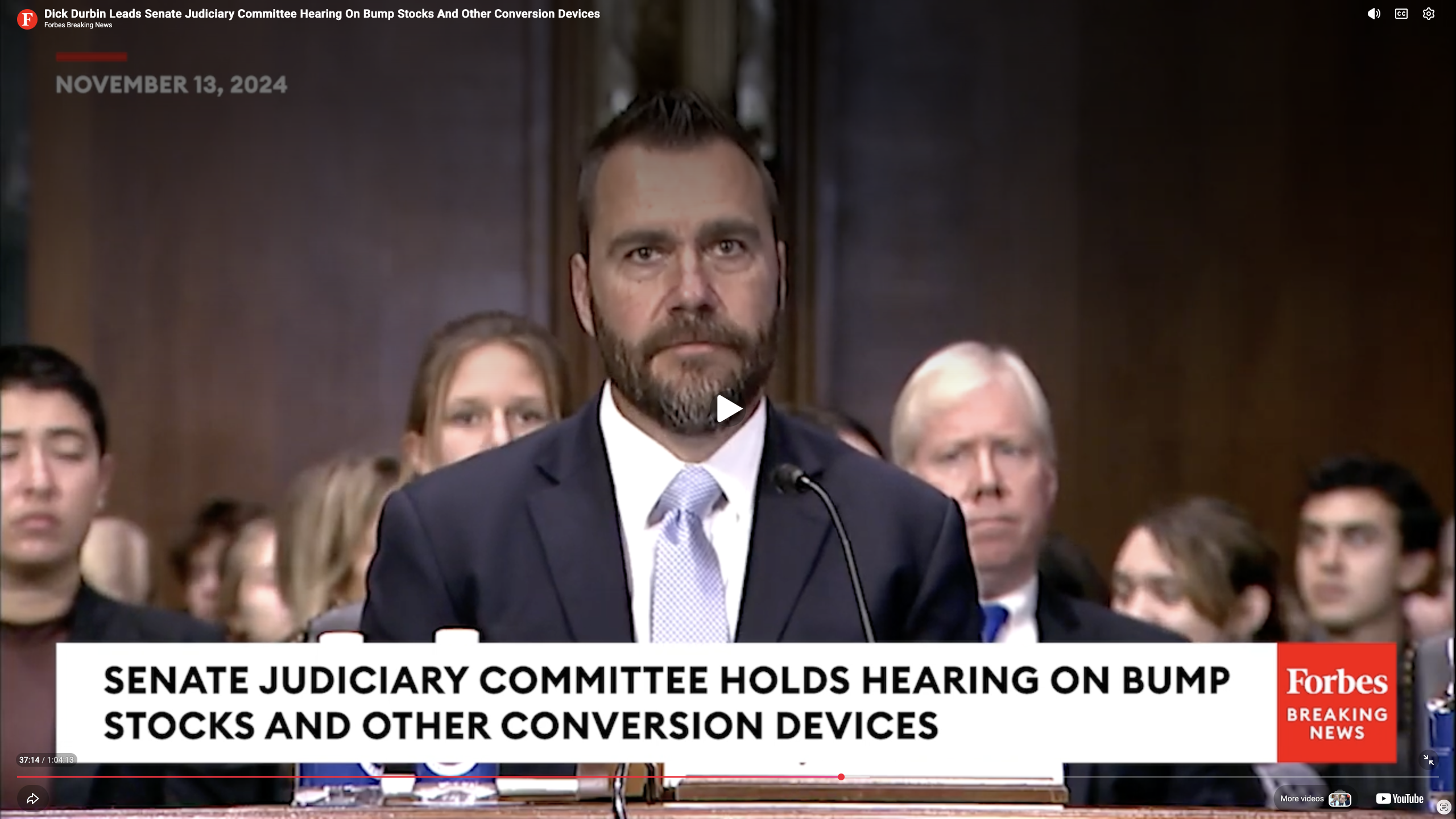 Senate Judiciary Committee: ATF, bump stocks & machine guns